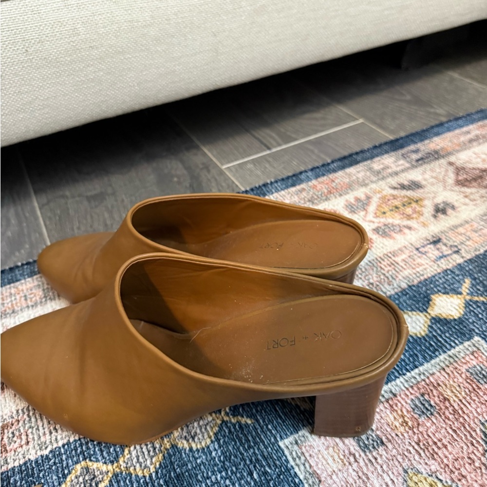 OAK + FORT Women's Tan Mules